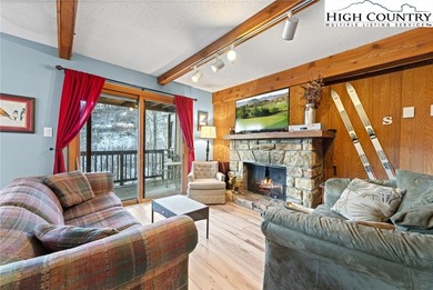 TURNKEY, SLOPESIDE condo overlooking Easy Street ski run and on Sugar Mountain Golf Course in North Carolina - for sale on GolfHomes.com, golf home, golf lot