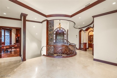 Tuscan grandeur at The Estates at Southern Highlands. Built w/ on Southern Highlands Golf Club in Nevada - for sale on GolfHomes.com, golf home, golf lot