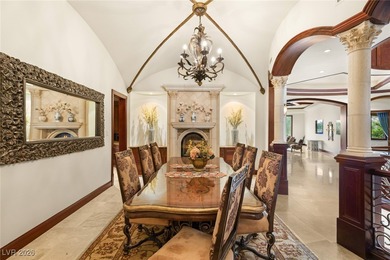 Tuscan grandeur at The Estates at Southern Highlands. Built w/ on Southern Highlands Golf Club in Nevada - for sale on GolfHomes.com, golf home, golf lot