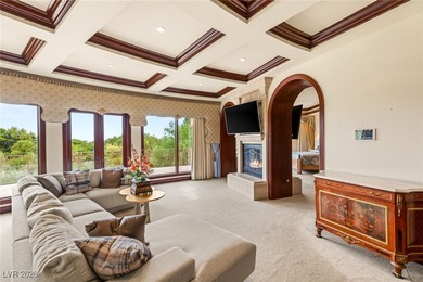 Tuscan grandeur at The Estates at Southern Highlands. Built w/ on Southern Highlands Golf Club in Nevada - for sale on GolfHomes.com, golf home, golf lot