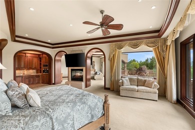 Tuscan grandeur at The Estates at Southern Highlands. Built w/ on Southern Highlands Golf Club in Nevada - for sale on GolfHomes.com, golf home, golf lot