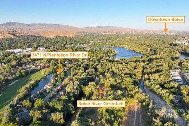 Nestled between the Boise River and the River Club Golf Course on Plantation Country Club in Idaho - for sale on GolfHomes.com, golf home, golf lot