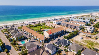 This completely  renovated Blue Surf Townhome has a unique floor on Seascape Golf Course in Florida - for sale on GolfHomes.com, golf home, golf lot