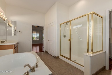 Discover resort-style luxury in the prestigious, gated Corte on Corte Bella Golf Club in Arizona - for sale on GolfHomes.com, golf home, golf lot