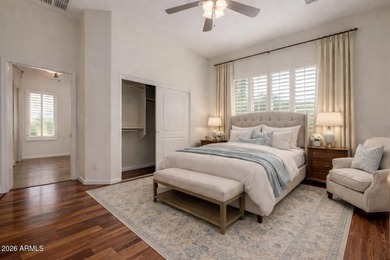 Discover resort-style luxury in the prestigious, gated Corte on Corte Bella Golf Club in Arizona - for sale on GolfHomes.com, golf home, golf lot