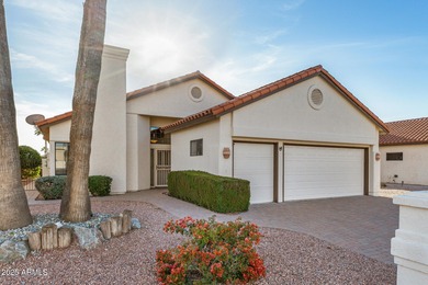 STUNNING GOLF COURSE VIEWS & tons of NATURAL LIGHT flow from on Sun Lakes Country Club in Arizona - for sale on GolfHomes.com, golf home, golf lot