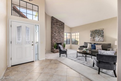 STUNNING GOLF COURSE VIEWS & tons of NATURAL LIGHT flow from on Sun Lakes Country Club in Arizona - for sale on GolfHomes.com, golf home, golf lot