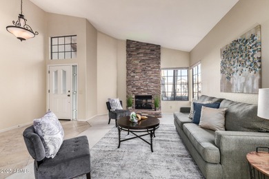 STUNNING GOLF COURSE VIEWS & tons of NATURAL LIGHT flow from on Sun Lakes Country Club in Arizona - for sale on GolfHomes.com, golf home, golf lot