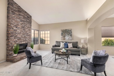 STUNNING GOLF COURSE VIEWS & tons of NATURAL LIGHT flow from on Sun Lakes Country Club in Arizona - for sale on GolfHomes.com, golf home, golf lot