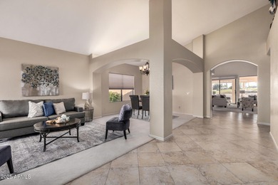 STUNNING GOLF COURSE VIEWS & tons of NATURAL LIGHT flow from on Sun Lakes Country Club in Arizona - for sale on GolfHomes.com, golf home, golf lot