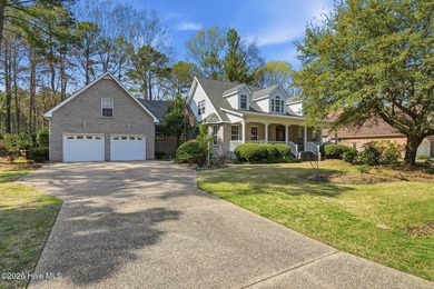 Custom-built 3BR/3.5BA brick Cape Cod situated on the 3rd on Sound Golf Links at Albemarle Plantation in North Carolina - for sale on GolfHomes.com, golf home, golf lot