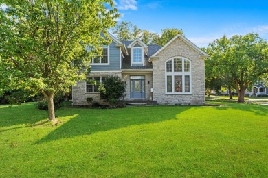 Wonderful opportunity to own this stone & cedar 2-story on Glen Oak Country Club in Illinois - for sale on GolfHomes.com, golf home, golf lot