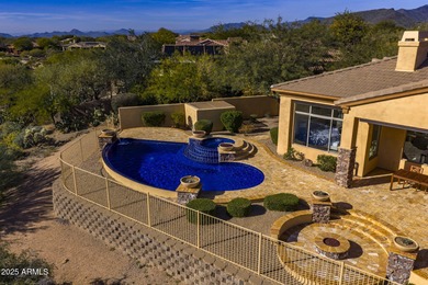 Enjoy privacy, serenity, and striking desert views in this on Mirabel Golf Club in Arizona - for sale on GolfHomes.com, golf home, golf lot