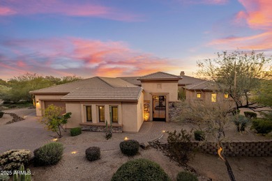 Enjoy privacy, serenity, and striking desert views in this on Mirabel Golf Club in Arizona - for sale on GolfHomes.com, golf home, golf lot