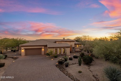 Enjoy privacy, serenity, and striking desert views in this on Mirabel Golf Club in Arizona - for sale on GolfHomes.com, golf home, golf lot