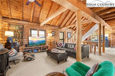 Turn-key, fully furnished mountain cabin just steps from the ski on Sugar Mountain Golf Course in North Carolina - for sale on GolfHomes.com, golf home, golf lot