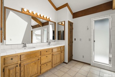 Step into mountain luxury with this exceptional 3-bedroom, 2 on Genoa Lakes Golf Club - Lakes Course in Nevada - for sale on GolfHomes.com, golf home, golf lot
