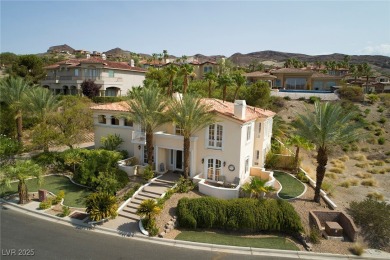 Southwest-inspired elegance meets luxury in this stunning on South Shore At Lake Las Vegas in Nevada - for sale on GolfHomes.com, golf home, golf lot