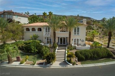 Southwest-inspired elegance meets luxury in this stunning on South Shore At Lake Las Vegas in Nevada - for sale on GolfHomes.com, golf home, golf lot