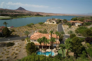 Southwest-inspired elegance meets luxury in this stunning on South Shore At Lake Las Vegas in Nevada - for sale on GolfHomes.com, golf home, golf lot