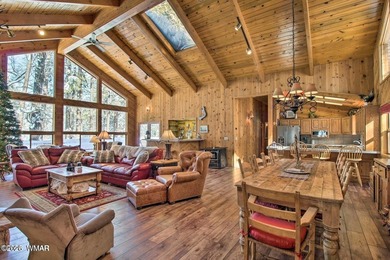 Unbelievable views of the 8th green from the gorgeous deck on White Mountain Country Club in Arizona - for sale on GolfHomes.com, golf home, golf lot