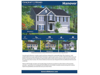 The Hanover is a modern raised ranch home featuring 3 bedrooms on Captains Cove Golf and Yacht Club in Virginia - for sale on GolfHomes.com, golf home, golf lot