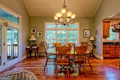 Nestled in private S/D and end of road privacy, an elegant on Sky Valley Resort and Country Club in Georgia - for sale on GolfHomes.com, golf home, golf lot