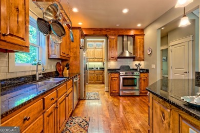 Nestled in private S/D and end of road privacy, an elegant on Sky Valley Resort and Country Club in Georgia - for sale on GolfHomes.com, golf home, golf lot
