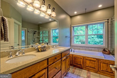 Nestled in private S/D and end of road privacy, an elegant on Sky Valley Resort and Country Club in Georgia - for sale on GolfHomes.com, golf home, golf lot