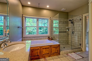 Nestled in private S/D and end of road privacy, an elegant on Sky Valley Resort and Country Club in Georgia - for sale on GolfHomes.com, golf home, golf lot