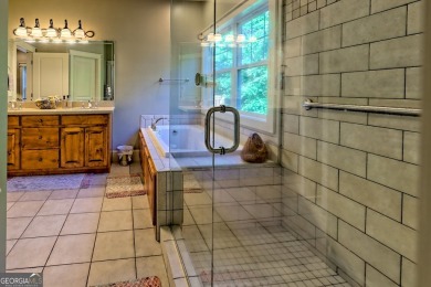Nestled in private S/D and end of road privacy, an elegant on Sky Valley Resort and Country Club in Georgia - for sale on GolfHomes.com, golf home, golf lot