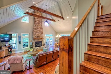 Nestled in private S/D and end of road privacy, an elegant on Sky Valley Resort and Country Club in Georgia - for sale on GolfHomes.com, golf home, golf lot