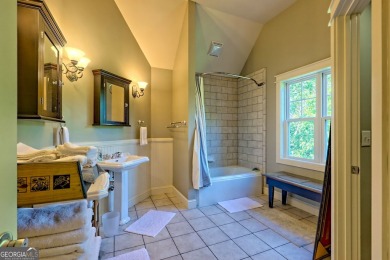Nestled in private S/D and end of road privacy, an elegant on Sky Valley Resort and Country Club in Georgia - for sale on GolfHomes.com, golf home, golf lot