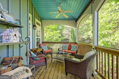 Nestled in private S/D and end of road privacy, an elegant on Sky Valley Resort and Country Club in Georgia - for sale on GolfHomes.com, golf home, golf lot