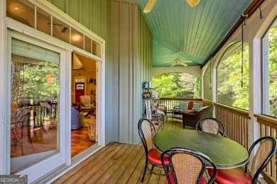 Nestled in private S/D and end of road privacy, an elegant on Sky Valley Resort and Country Club in Georgia - for sale on GolfHomes.com, golf home, golf lot