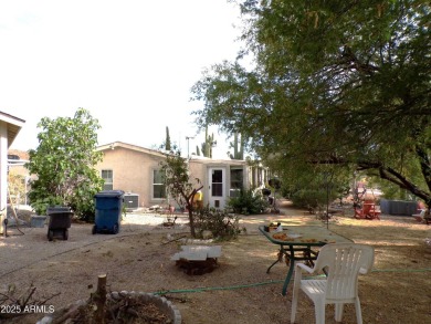 Golf Course Manufactured Home  on large lot with a 2 car garage on Queen Valley Golf Course in Arizona - for sale on GolfHomes.com, golf home, golf lot