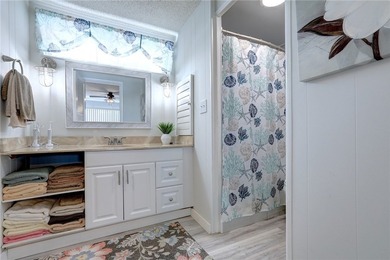 Direct golf course frontage with sweeping views from patio on Barefoot Bay Golf Course in Florida - for sale on GolfHomes.com, golf home, golf lot