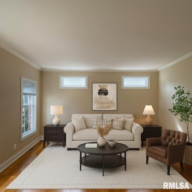 Located on a spacious corner lot just steps from the driving on WeaverRidge Golf Club in Illinois - for sale on GolfHomes.com, golf home, golf lot