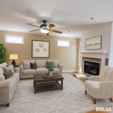 Located on a spacious corner lot just steps from the driving on WeaverRidge Golf Club in Illinois - for sale on GolfHomes.com, golf home, golf lot