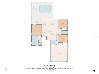 SPECTACULAR 3/2 Sycamore with a SALTWATER POOL, LARGE SCREENED on Stonecrest Golf and Club Club in Florida - for sale on GolfHomes.com, golf home, golf lot