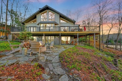 Stunning Roamingwood Lakefront Retreat in The Hideout - Fully on The Hideout Golf in Pennsylvania - for sale on GolfHomes.com, golf home, golf lot