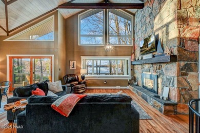 Stunning Roamingwood Lakefront Retreat in The Hideout - Fully on The Hideout Golf in Pennsylvania - for sale on GolfHomes.com, golf home, golf lot