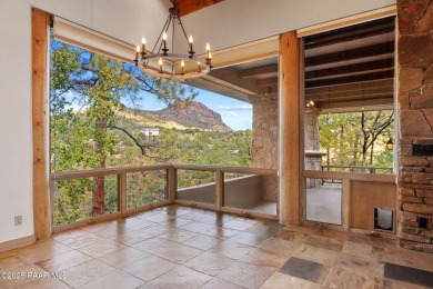Perched on 1.4 wooded acres is a stunning Sedona red-rock home on Capital Canyon Club in Arizona - for sale on GolfHomes.com, golf home, golf lot