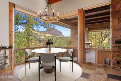 Perched on 1.4 wooded acres is a stunning Sedona red-rock home on Capital Canyon Club in Arizona - for sale on GolfHomes.com, golf home, golf lot