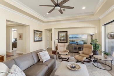 Prepare to be pleased with this ever so popular Treviso model on Tuscany Falls At Pebble Creek in Arizona - for sale on GolfHomes.com, golf home, golf lot