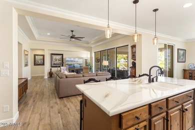 Prepare to be pleased with this ever so popular Treviso model on Tuscany Falls At Pebble Creek in Arizona - for sale on GolfHomes.com, golf home, golf lot