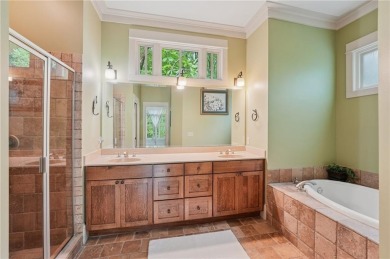 Nestled at the end of a quiet cul-de-sac, this five-bedroom on Big Canoe Golf Club - Cherokee in Georgia - for sale on GolfHomes.com, golf home, golf lot