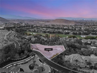 An exceptional opportunity to build a custom estate within the on Southern Highlands Golf Club in Nevada - for sale on GolfHomes.com, golf home, golf lot