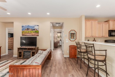 EXPLORE INSPIRED RESORT LIVING w/ this cozy Jubilance model on Poston Butte Golf Club in Arizona - for sale on GolfHomes.com, golf home, golf lot