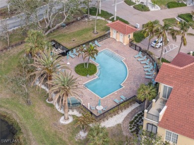 This Valencia Villas at Bay Beach home features nearly 2,800 sq on Fort Myers Beach and Golf Club in Florida - for sale on GolfHomes.com, golf home, golf lot